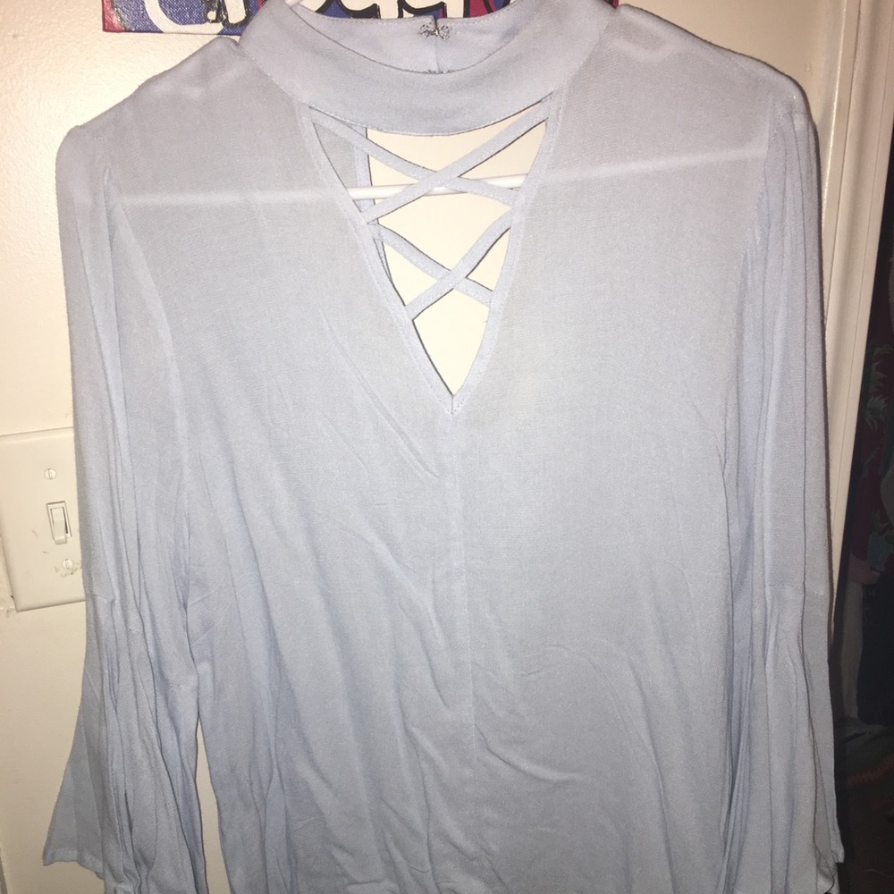 Women’s long sleeve sheer top